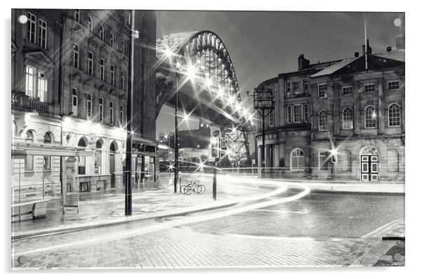 Doon the Tyne Acrylic by Toon Photography