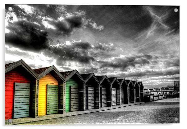Beach Huts Acrylic by Toon Photography