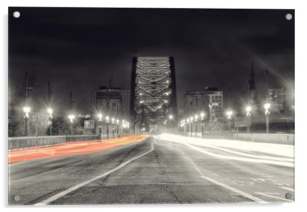 Crossing the River Tyne Acrylic by Toon Photography