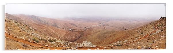 Panoramic views of Fuertuventura Acrylic by Johanna Garlike