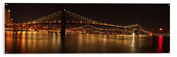 Brooklyn Bridge Acrylic by Viraj Nagar
