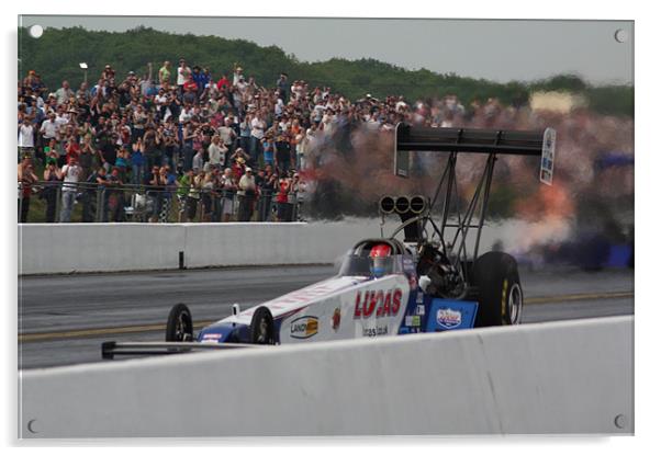 Top Fuel Dragster Acrylic by Andrew Berry