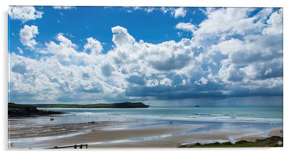 New Polzeath Acrylic by David Wilkins