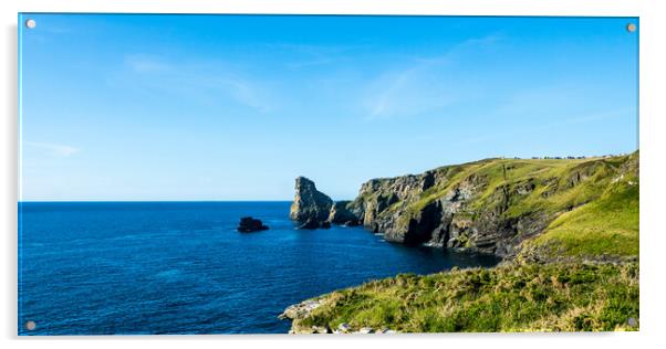 Bossiney Haven Acrylic by David Wilkins