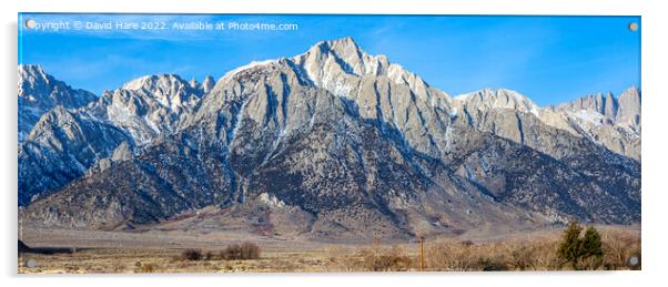 Sierra Nevada Panorama Acrylic by David Hare