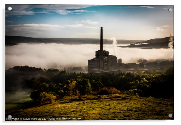 Breedon Hope Cement Works Acrylic by David Hare