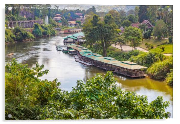 River Kwai at Tham Krasae Acrylic by David Hare