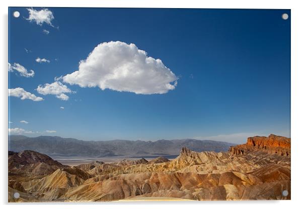 Zabriskie Point, Death Valley. Acrylic by David Hare
