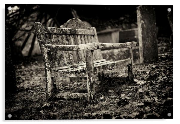 Cemetery Seating Acrylic by David Hare