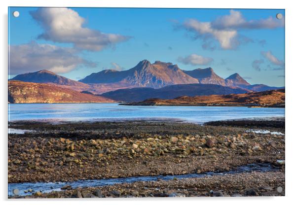 Ben Loyal over Highland Water Acrylic by David Hare