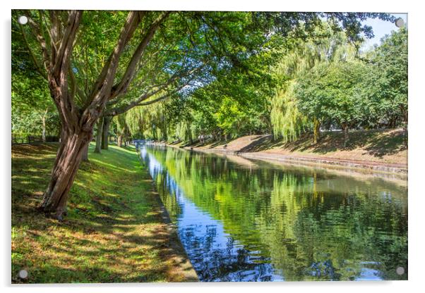 Royal Military Canal Acrylic by David Hare