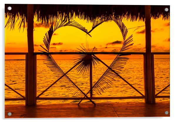Heart of the Caribbean Acrylic by David Hare