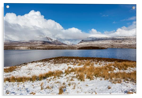 Highland Snow Acrylic by David Hare
