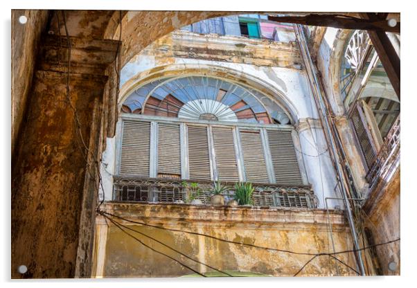  Windows of Havana Acrylic by David Hare