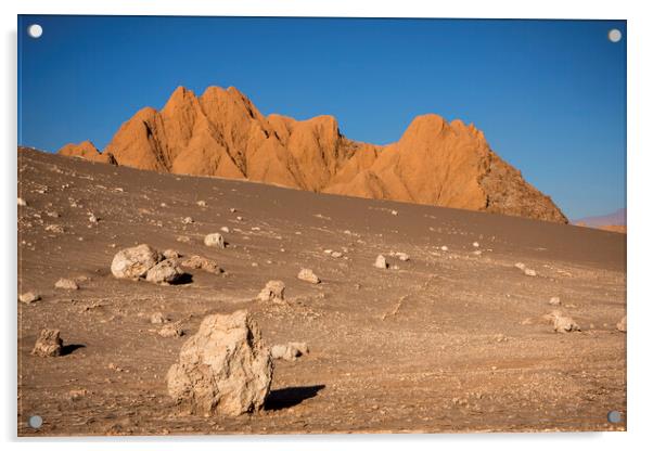 Vale del Luna, Atacama Desert Acrylic by David Hare