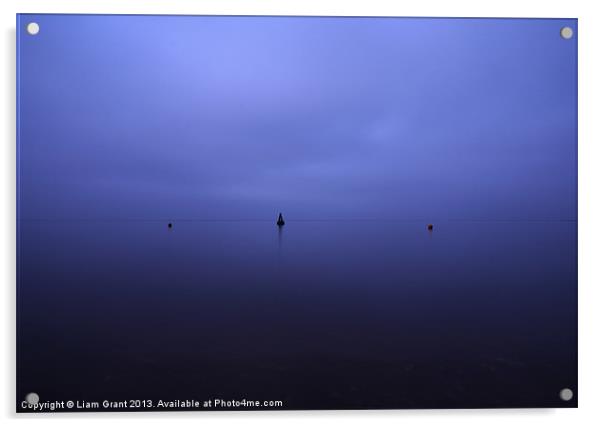 Buoys at twilight/Wells-next-the-Sea/North Norfolk Acrylic by Liam Grant