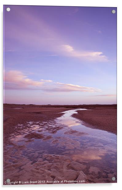 Dawn Sunrise. Holkham, Norfolk Coast, UK Acrylic by Liam Grant