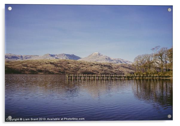 Coniston Water, Lake District, Cumbria, UK. Acrylic by Liam Grant