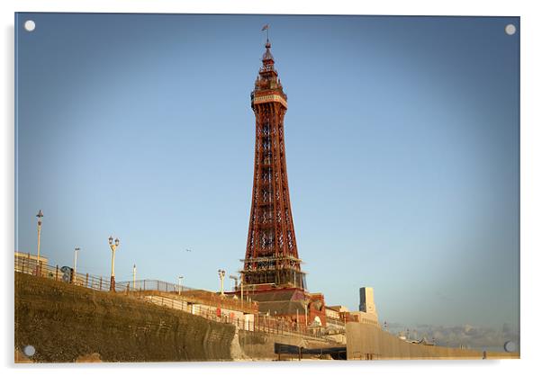 Blackpool Tower Acrylic by Anth Short