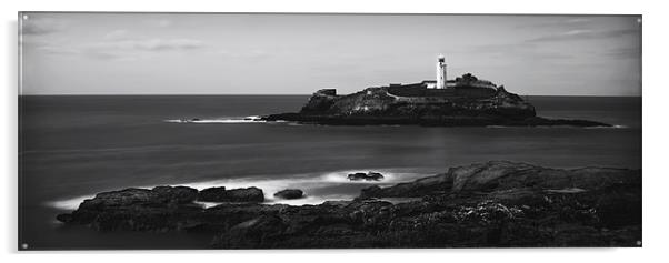 GODREVY LIGHT HOUSE Acrylic by Anthony R Dudley (LRPS)