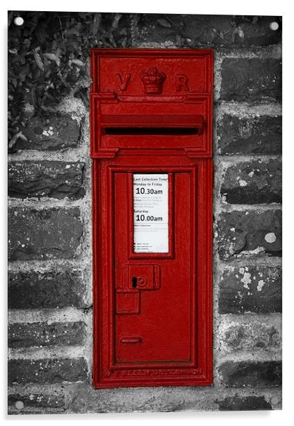 V R POST BOX Acrylic by Anthony R Dudley (LRPS)