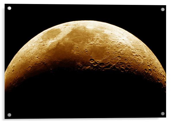 The Moon 1 Acrylic by stephen walton