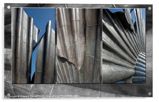 Aldeburgh shell sculpture triptych Acrylic by Howard Corlett