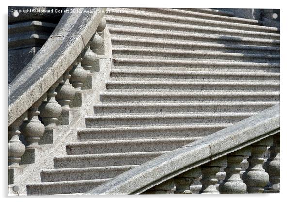 Steps Acrylic by Howard Corlett