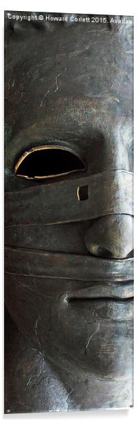 Brass Face  Acrylic by Howard Corlett