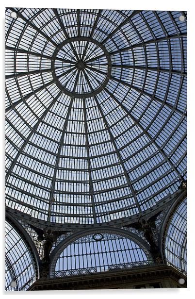 Arcade roof, Naples Acrylic by Howard Corlett