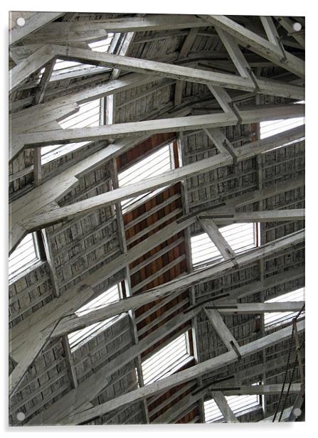 Chatham Dockyard roof Acrylic by Howard Corlett
