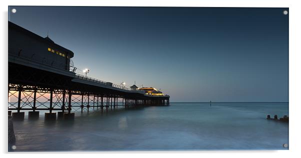 Last of the light - Cromer Pier Acrylic by Simon Wrigglesworth