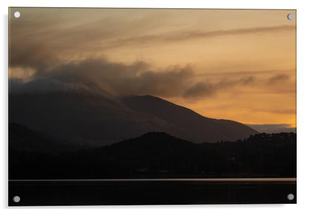 Blencathra Sunrise Acrylic by Simon Wrigglesworth