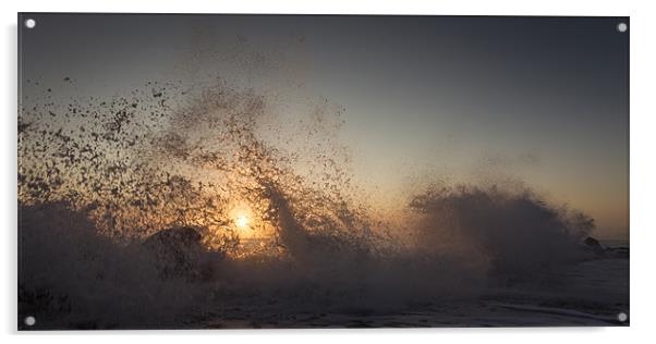 Crashing through to Daybreak Acrylic by Simon Wrigglesworth