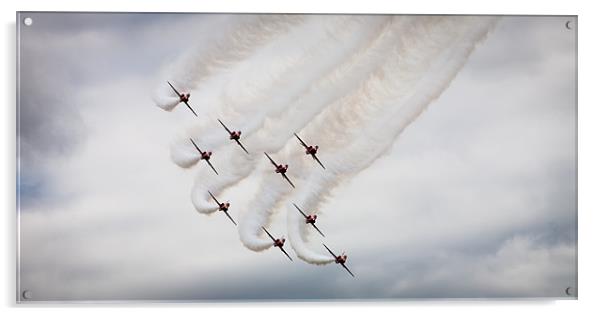 The Red Arrows Acrylic by Simon Wrigglesworth