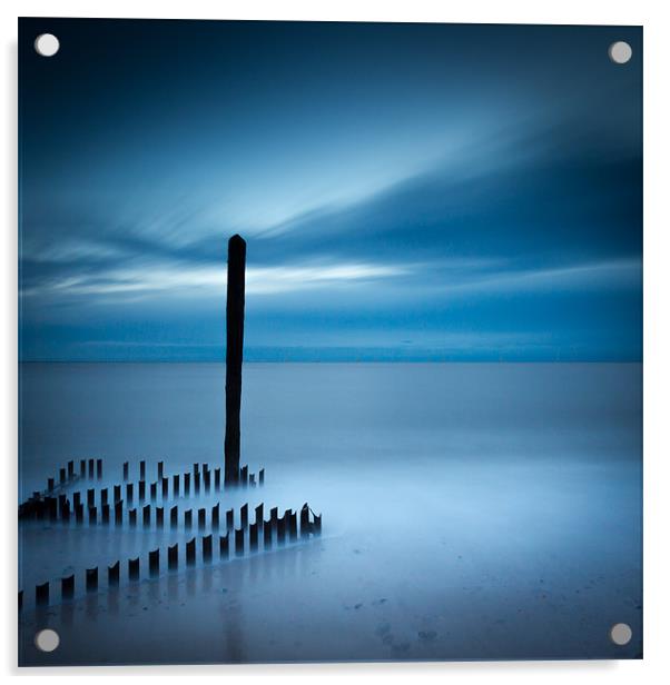Caistor Beach Blues Acrylic by Simon Wrigglesworth