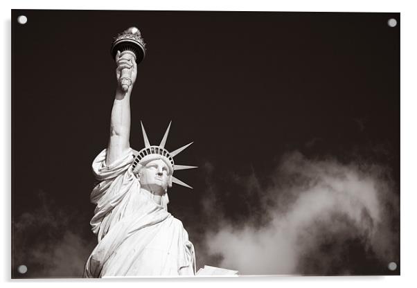 The statue of liberty Acrylic by Simon Wrigglesworth