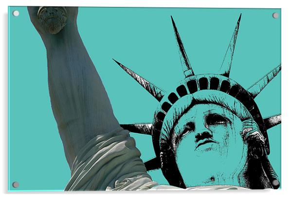 Statue of Liberty Acrylic by Tony Watson