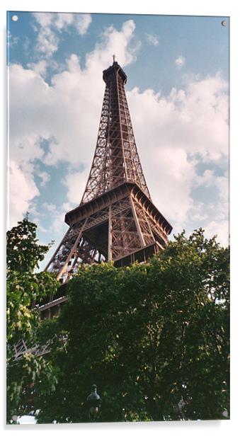 Eiffel Tower Acrylic by rachael purdy