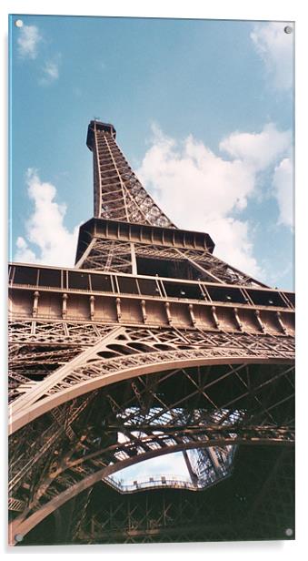 The eiffel tower Acrylic by rachael purdy