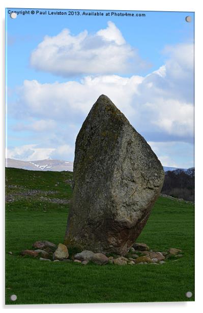 Standing Stone (Mayburgh Henge) Acrylic by Paul Leviston