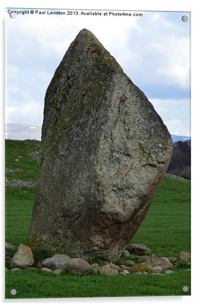 2. Standing Stone (Mayburgh Henge) Acrylic by Paul Leviston