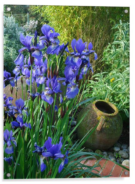 Iris blue Acrylic by Will Black