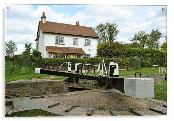 Lock 44, Marsworth Acrylic by graham young