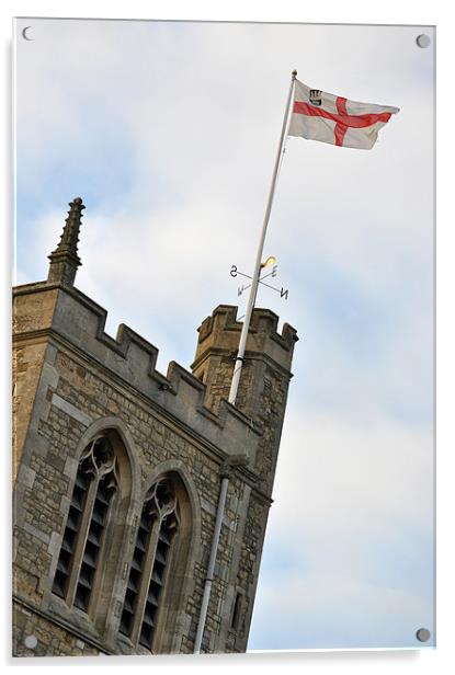 Flying The Flag Acrylic by graham young