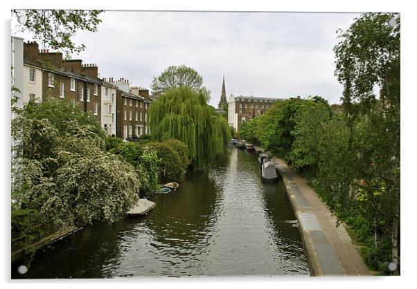 Regents Canal at Primrose Hill Acrylic by graham young