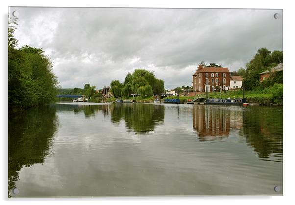 Approaching Stourport Acrylic by graham young