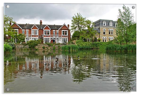 Kew Pond Acrylic by graham young