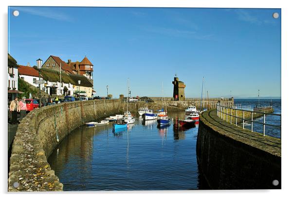 Lynmouth Harbour Acrylic by graham young