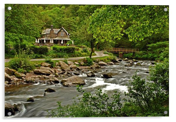 Watersmeet Lodge  Acrylic by graham young